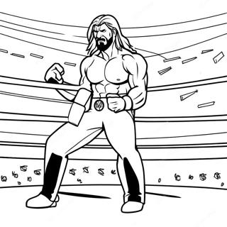 Actievolle Triple H In De Ring Kleurplaat 108492-45428