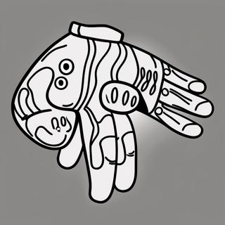 Cartoon Handen Kleurplaat 108541-45460