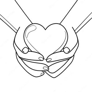 Handen Die Een Hart Vasthouden Kleurplaat 108543-45465