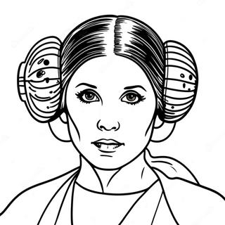 Prinses Leia Kleurplaten