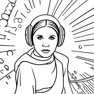 Prinses Leia In Ruimtegevecht Kleurplaat 108853-45703