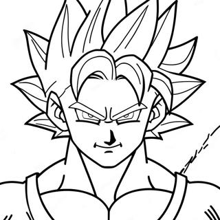 Super Saiyan Vegito Kleurplaat 108877-45713