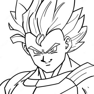Super Saiyan Vegito Kleurplaat 108877-45714