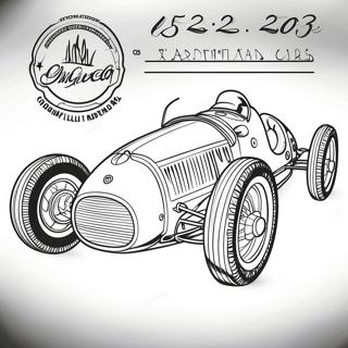 Vintage Raceauto Kleurplaat 10889 1064