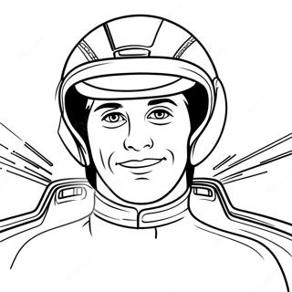 Raceauto Bestuurder In Actie Kleurplaat 10890 383