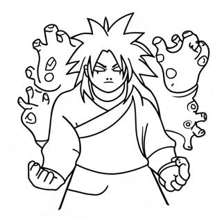 Madara Roept Wezens Op Kleurplaat 108981-45804