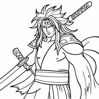 Madara Met Zijn Zwaard Kleurplaat 108982-45807