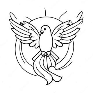 Heilige Geest Vuur Symbool Kleurplaat 109290-46103