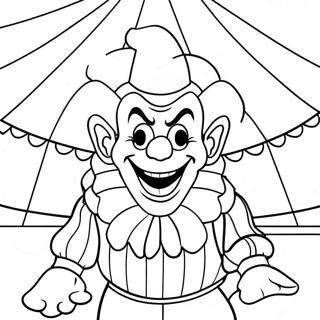 Killer Klowns In Een Circus Tent Kleurplaat 109318-46129