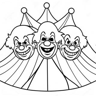 Killer Klowns In Een Circus Tent Kleurplaat 109318-46130