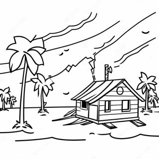 Hurricane Schade Scene Kleurplaat 109419-46209