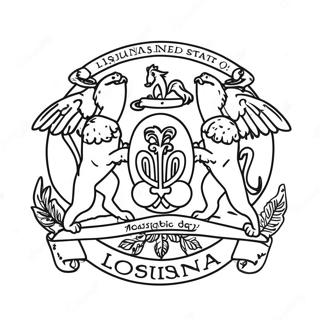 Kleurplaat Van De Louisiana Staatsvlag 109672-46396