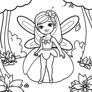 Betoverende Barbie Fee In De Tuin Kleurplaat 110137-46767