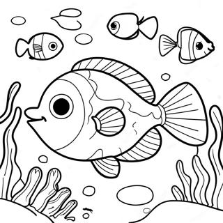 Flunder In Koraalrif Kleurplaat 110164-46791