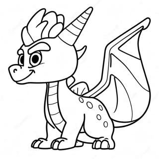 Spyro Die Vuur Ademt Kleurplaat 110292-46883