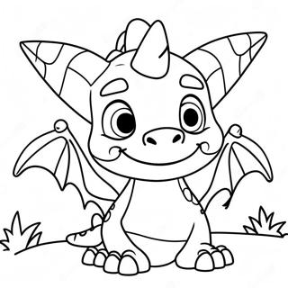 Schattige Spyro Met Vrienden Kleurplaat 110293-46886