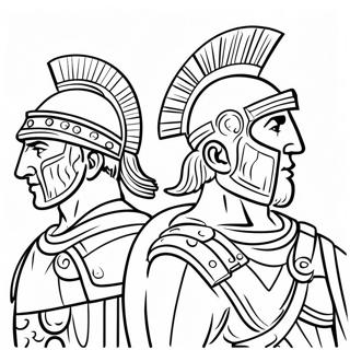 Oude Romeinse Soldaten Kleurplaat 110369-46937