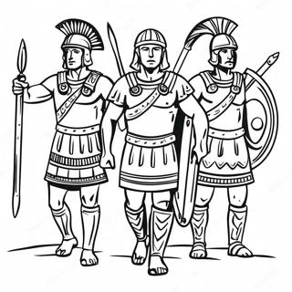 Oude Romeinse Soldaten Kleurplaat 110369-46938