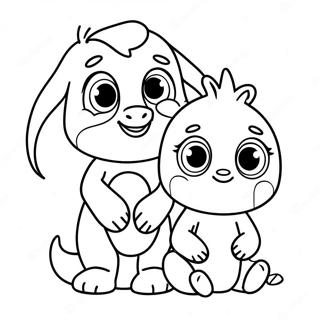 Babyfirst Vrienden Kleurplaat 110449-47007