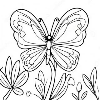 4 H Klaver Met Vlinder Kleurplaat 110652-47168