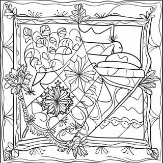 Gezellige Winter Deken Kleurplaat 110988-47454