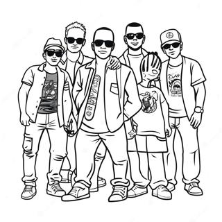 Coole Homies Die Samen Hangen Kleurplaat 111345-47723