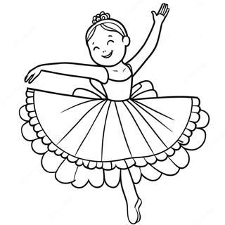 Gracieuse Ballerina Die Danst Kleurplaat 11165-546