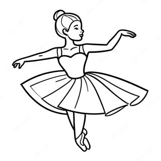 Gracieuse Ballerina Die Danst Kleurplaat 11165-548