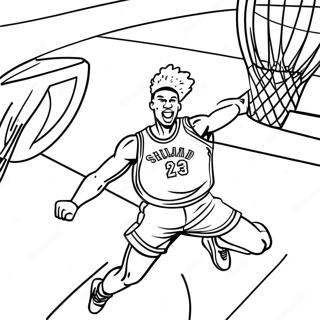 76ers Slam Dunk Kleurplaat 111810-48095