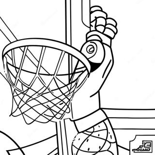 76ers Slam Dunk Kleurplaat 111810-48096