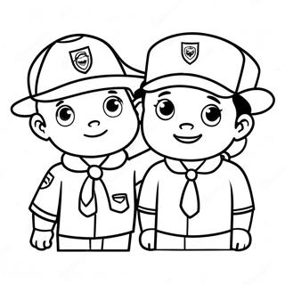 Cub Scout Vriendschap Kleurplaat 111862 48136