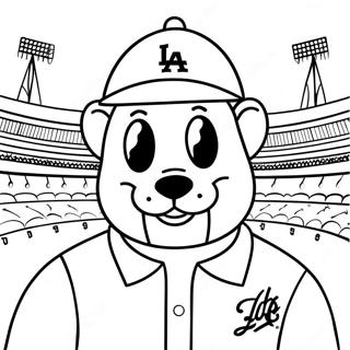 Dodgers Kleurplaten