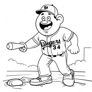 Dodgers Kleurplaat 112166-48360