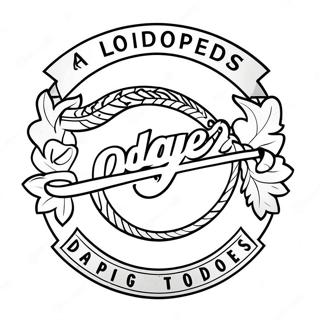 Los Angeles Dodgers Logo Kleurplaat 112167-48363