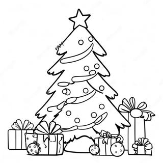 Feestelijke Kleurplaat Van De Kerstboom 112270-48451