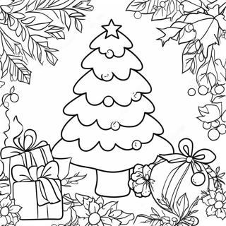 Feestelijke Kleurplaat Van De Kerstboom 112270-48452