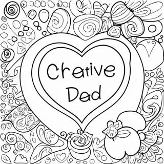 Creatieve Valentijnsdag Papa Kleurplaat 112398-48556