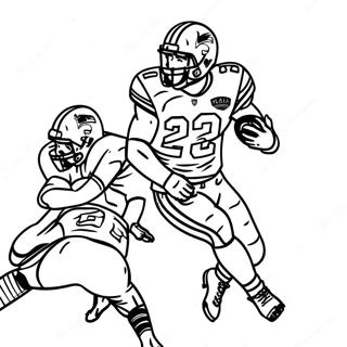 Saquon Barkley Ontwijken Van Verdedigers Kleurplaat 112885 48934