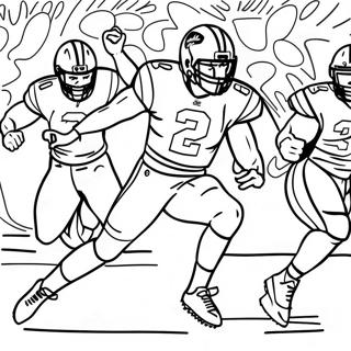 Saquon Barkley Ontwijken Van Verdedigers Kleurplaat 112885 48935