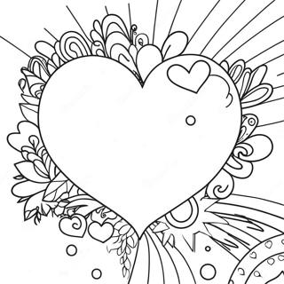 Kleurrijk Regenboog Hart Kleurplaat 112908 49061