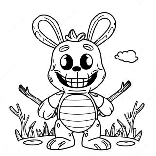 Verwelkte Bonnie Met Enge Ogen Kleurplaat 112936-48969