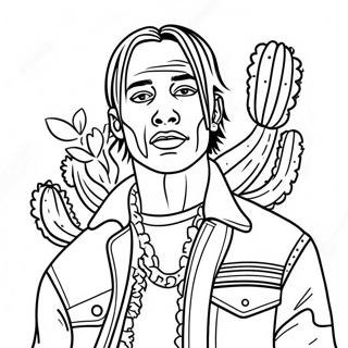 Travis Scott Met Cactus Jack Logo Kleurplaat 113194 49293