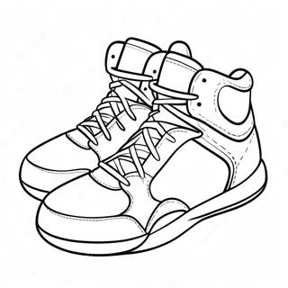 Basketbalschoenen Kleurplaat 113627-49617