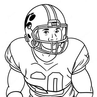 Iowa Hawkeyes Voetballer Kleurplaat 113733 49710