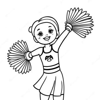 Iowa Hawkeyes Cheerleader Kleurplaat 113734 49714