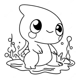 Kleurige Water Type Pokemon Kleurplaat 113838 49796