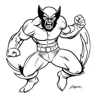 Wolverine Heftige Aanval Kleurplaat 113990-49902