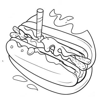 Hotdog Kleurplaat 114015-49920