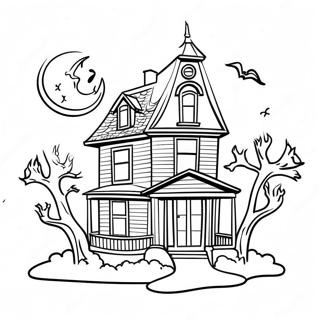 Spookhuis Kleurplaat 114040-49940