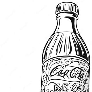 Vintage Coca Cola Fles Kleurplaat 114169-50042